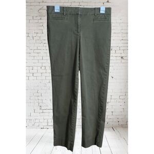 Talbots The Perfect Crop Pants Olive Green Size 4